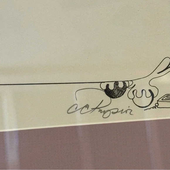 Cathe Physico signed Lithograph Bath Time 1980s Framed Matted - Picture 3 of 8